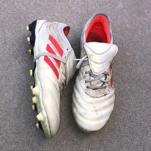 Adidas White/Orange Men’s Size 10.5 Soccer Cleats